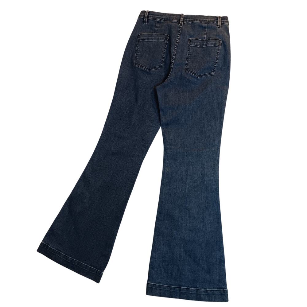 GB Sailor‎ Jeans Womens 11 28X31 Blue Big Bell Bottoms Pockets Hippie Boho